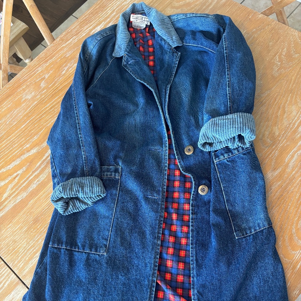 Vintage Denim Trench